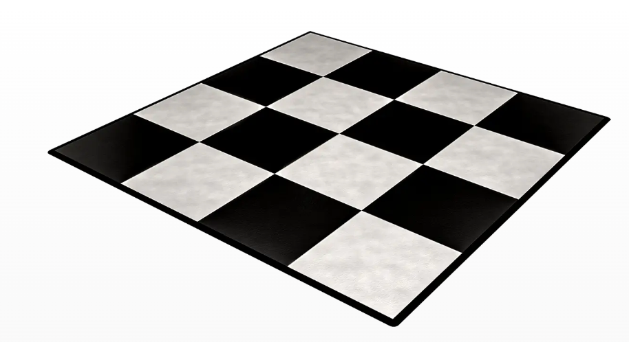 Black and White Slate Dance Floor 12x12