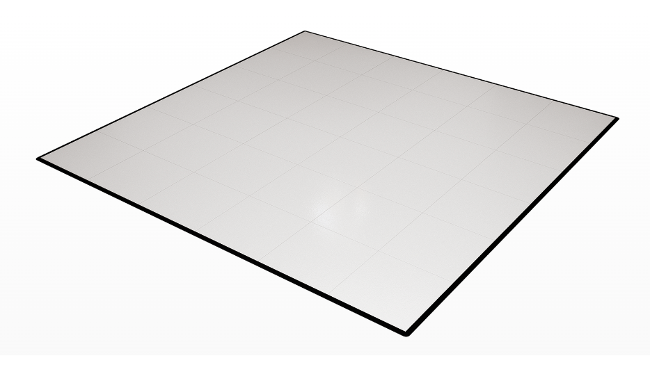 Slate White Dance Floor 18x18