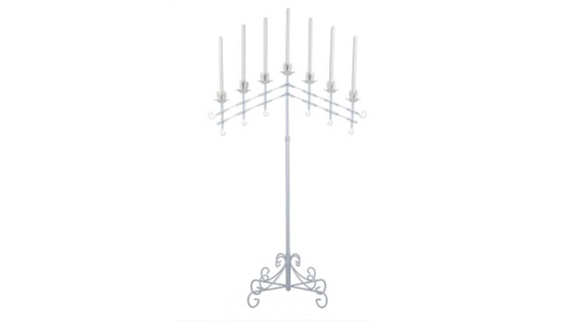 Lighting Candelabra 7 Branch Adjustable White Pair