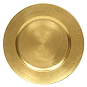 Gold Acrylic Charger 13" rental New York, NY