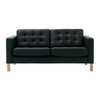 Black Tufted-Leather Loveseat rental in Chicago, IL