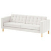 White Tufted-Leather Sofa rental in Chicago, IL