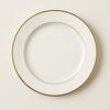 White with Gold Rim Dinner Plate rental in Chicago, IL