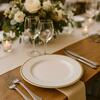 White with Gold Rim Dinner Plate rental in Chicago, IL