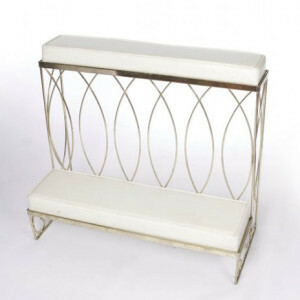 Wide Silver Kneeling Bench rental Chicago, IL