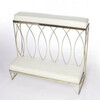 Wide Silver Kneeling Bench rental in Chicago, IL