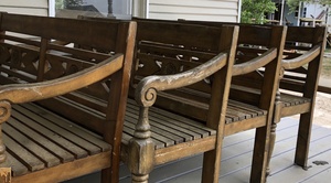 Wooden Benches rental Chicago, IL