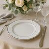 Silver Rim Dinner Plates rental in Chicago, IL