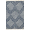 5x8 True Blue Diamond Rug rental in Chicago, IL