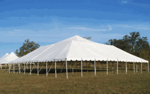 60 x 90 Pole Tent rental Chicago, IL