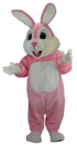 Pink Rabbit Mascot Costume  rental Dallas-Ft. Worth, TX