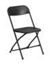 Black folding chair rental in Seattle-Tacoma, WA