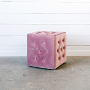 Rosa Tufted Ottoman rental Dallas-Ft. Worth, TX