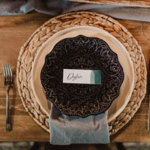 hand dyed muslin napkins rental Dallas-Ft. Worth, TX