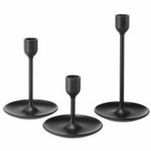 modern black candle holders rental Dallas-Ft. Worth, TX