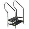 Black Two Step Stair Unit with Handrails rental in Dallas-Ft. Worth, TX