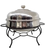Hammered stainless chafer rental in Houston, TX