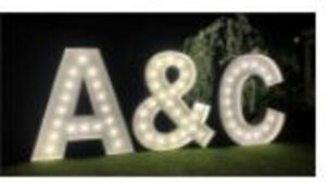 Giant Lighted 3' Marquee Letters and 4' Numbers rental Seattle-Tacoma, WA