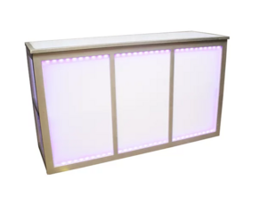 Silver Translucent Bar rental San Francisco-Oakland-San Jose, CA