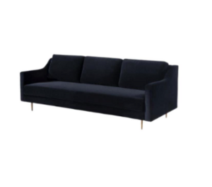 REGENT BLACK VELVET SOFA rental Nashville, TN
