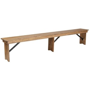 Antique 8' Bench Natural rental New York, NY