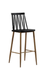 Mid Century Black Barstool rental Nashville, TN