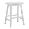 White Saddle Barstool rental in Chicago, IL