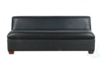 Black lounge sofa rental in Los Angeles, CA