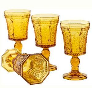 Amber Vatican Water Goblet rental San Diego, CA