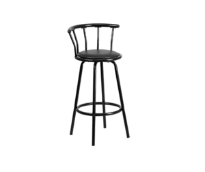 Black Padded Bar Stool rental Los Angeles, CA