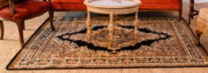 Black Alejandra Rug rental Miami-Ft. Lauderdale, FL