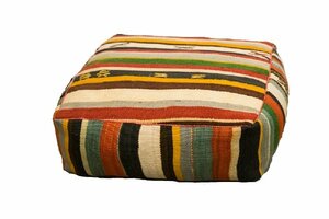 Multi Striped Floor Cushion rental Miami-Ft. Lauderdale, FL