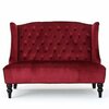 Wine Velvet Settee rental in Phoenix, AZ
