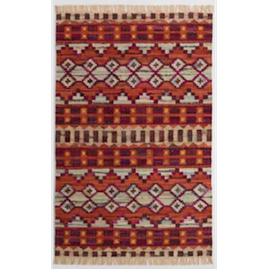 5x8 Warm Red Kilim Rug rental Phoenix, AZ