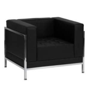 Black Leather Armchair rental Atlanta, GA