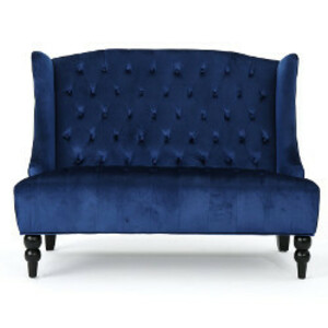 Navy Velvet Settee rental Salt Lake City, UT