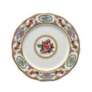Floral Vintage Purple Dinner Plate rental Atlanta, GA
