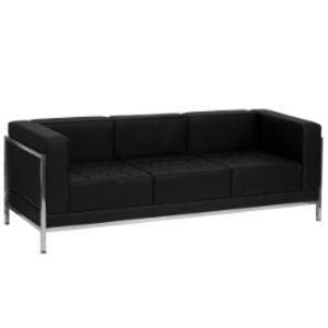 Black Leather Sofa rental Salt Lake City, UT