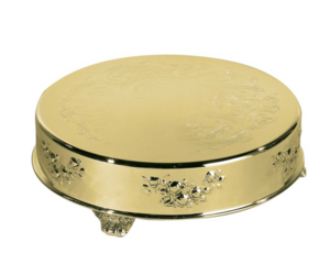 Round Gold Cake Stand rental Phoenix, AZ