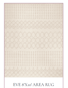 Eve area rug rental Denver, CO