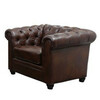 Traditional Brown Leather Armchair rental in Denver, CO
