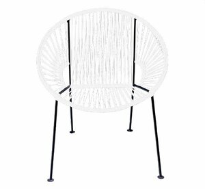 White PVC Cord Chair rental Denver, CO