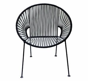 Black PVC Cord Chair rental Denver, CO