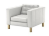 White Leather Armchair rental in Denver, CO