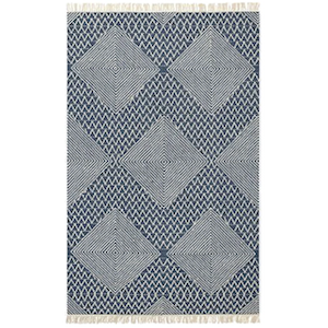5x8 True Blue Diamond Rug rental Phoenix, AZ