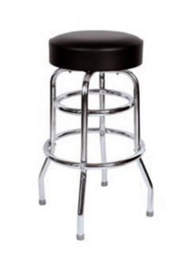 Black Padded Barstool rental Salt Lake City, UT