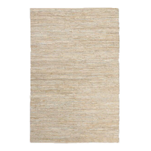 6x9 Gold & Ivory Leather Jute Rug rental Phoenix, AZ