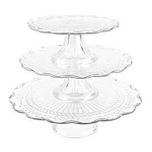 Glass Three Tier Dessert Tray rental Denver, CO