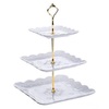 Porcelein 3 Tier Dessert Tray rental in Denver, CO