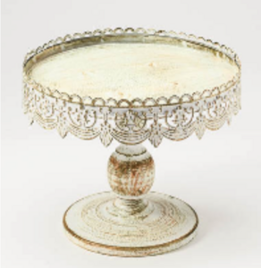 Antique White Cake Stand rental Denver, CO